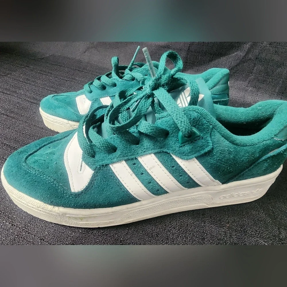 Adidas Rivalry Low 'Collegiate Green' Sneakers Shoes Mens 8 IE7209‎